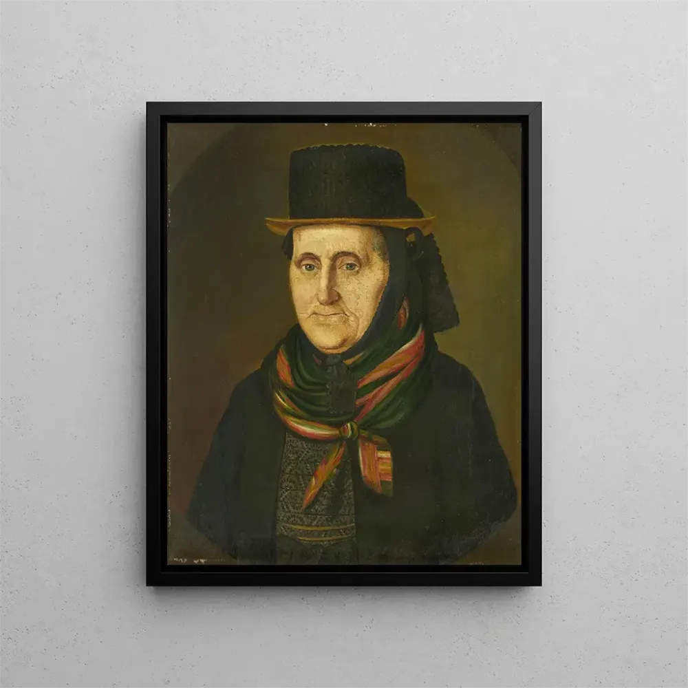 Maalaus Portrait Agatha Duffner née Dorer 1766-1842 - Adolf Duffner | Taidetuloste