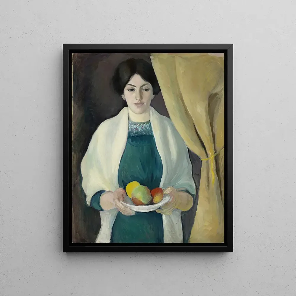 Maalaus Portrait aux pommes - August Macke | Taidetuloste