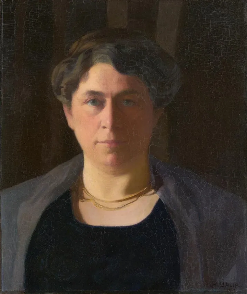 Maalaus Portrait de Bianca Kern-Hunziker - Albert Hermann Daur | Taidetuloste