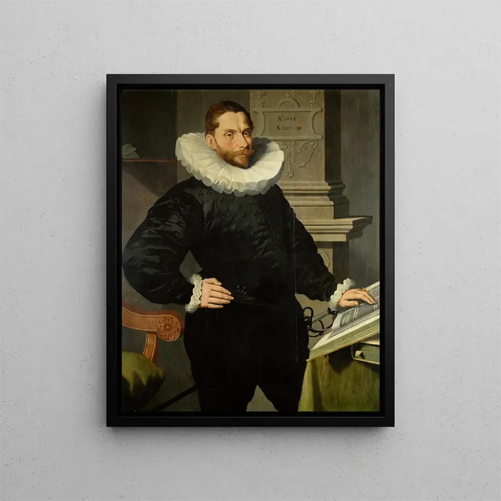 Maalaus Portrait de Cornelis Basgen Jansz van Egmond van der Nyenburgh 1553-1606 - Aert Pietersz | Taidetuloste