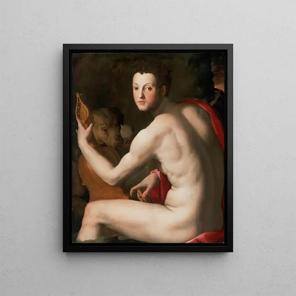 Maalaus Portrait de Cosme Ier de Médicis en Orphée - Agnolo Bronzino | Taidetuloste