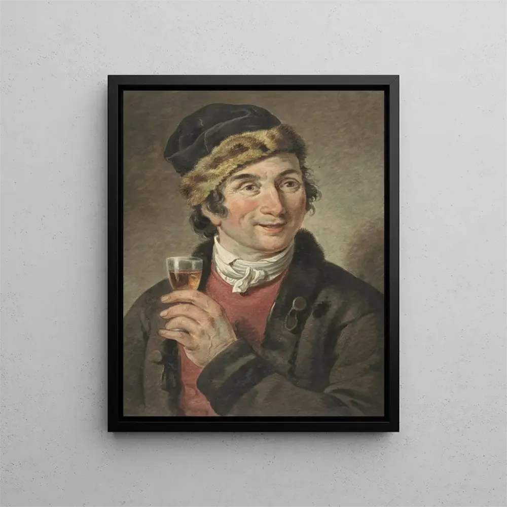 Maalaus Portrait d'Adriaan de Lelie coiffé d'une casquette - Adriaan de Lelie | Taidetuloste