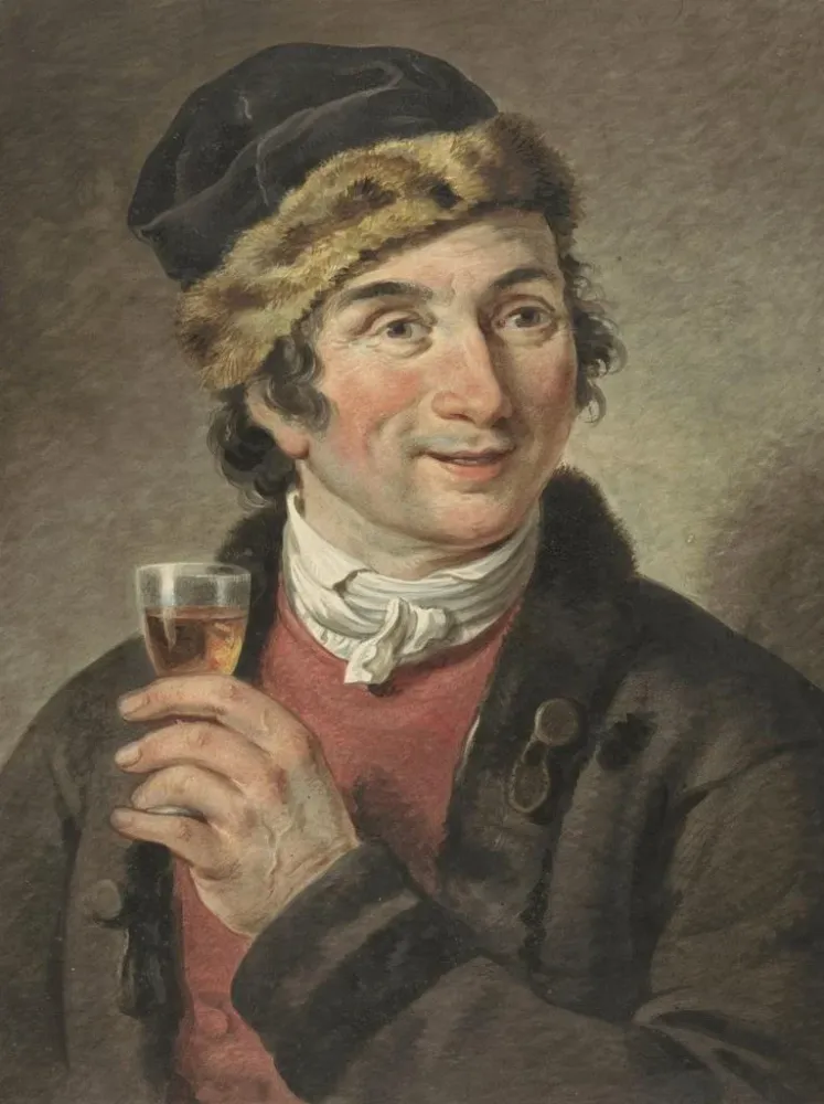 Maalaus Portrait d'Adriaan de Lelie coiffé d'une casquette - Adriaan de Lelie | Taidetuloste
