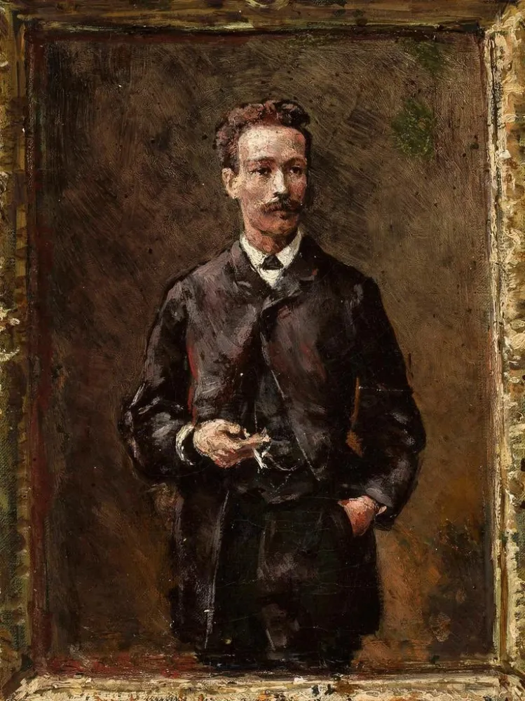 Maalaus Portrait d'Artur Gruszecki croquis - Aleksander Gierymski | Taidetuloste