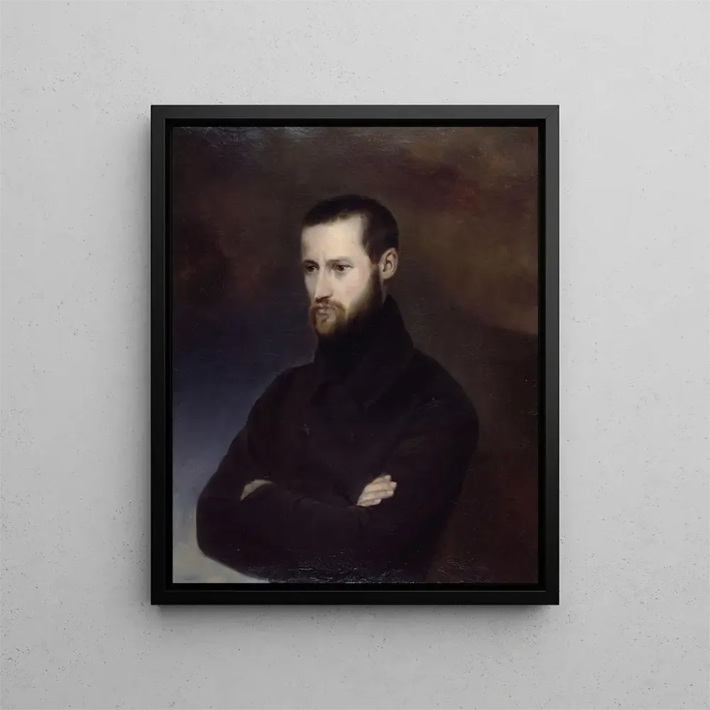 Maalaus Portrait d'Auguste Blanqui 1805-1881 homme politique - Amélie-Suzanne Serre | Taidetuloste