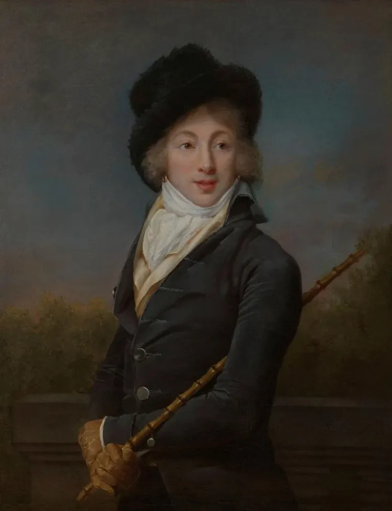 Maalaus Portrait d'Auguste Vestris 1760-1842 tanssija ranskalainen - Adèle Romany | Taidetuloste