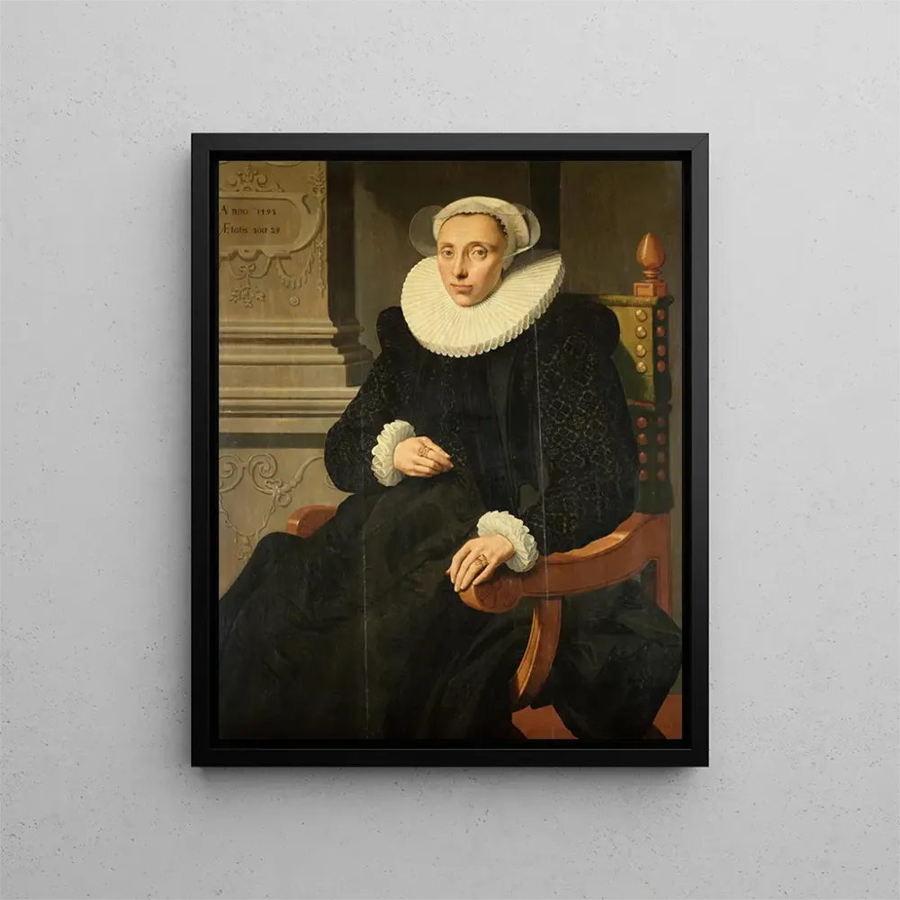 Maalaus Portrait d'Elisabeth van Cronenburgh - Aert Pietersz | Taidetuloste