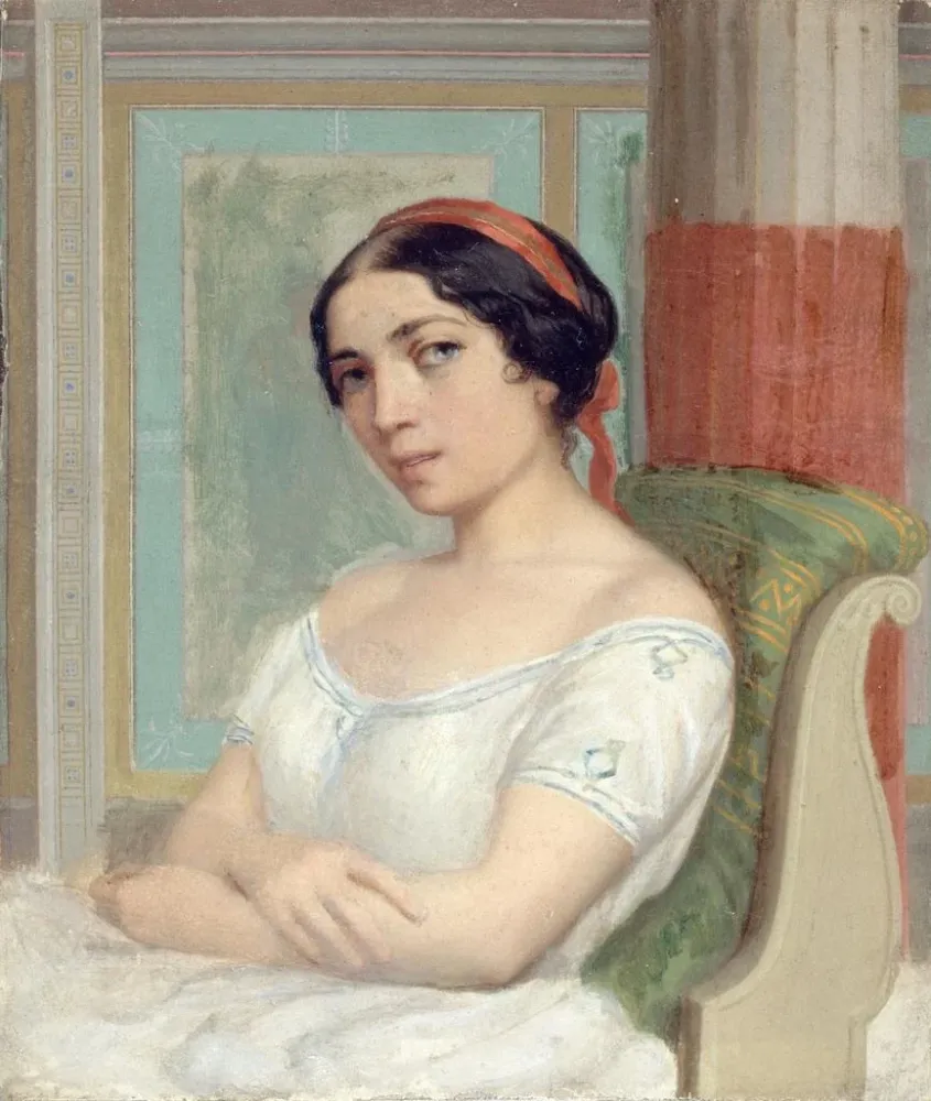 Maalaus Portrait d'Ernesta Grisi - Anonyme | Taidetuloste