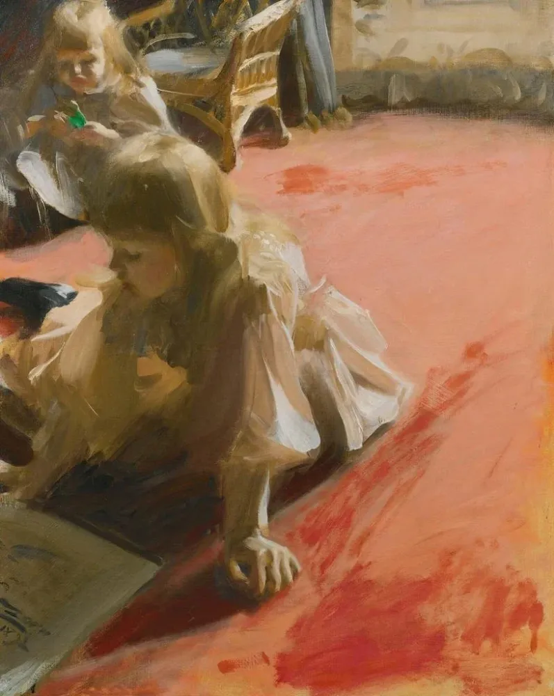 Maalaus Un portrait des filles de Ramón Subercaseaux - Anders Zorn | Taidetuloste