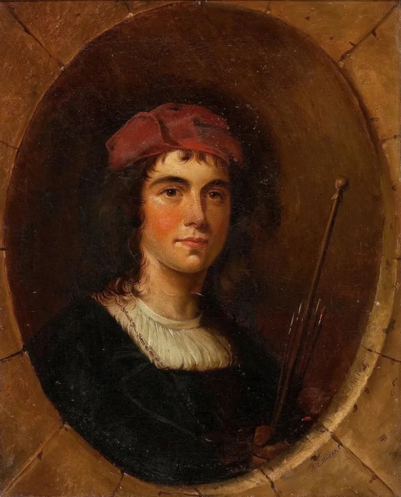 Maalaus Portrait d'un artiste - Alfred Jacob Miller | Taidetuloste