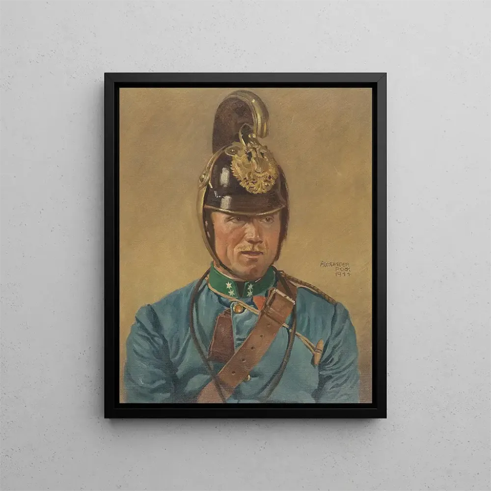 Maalaus Portrait d'un caporal dragon - Alexander Pock | Taidetuloste