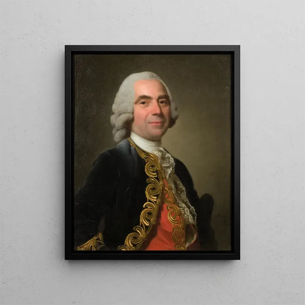 Maalaus Portrait d'un cavalier - Alexander Roslin | Taidetuloste