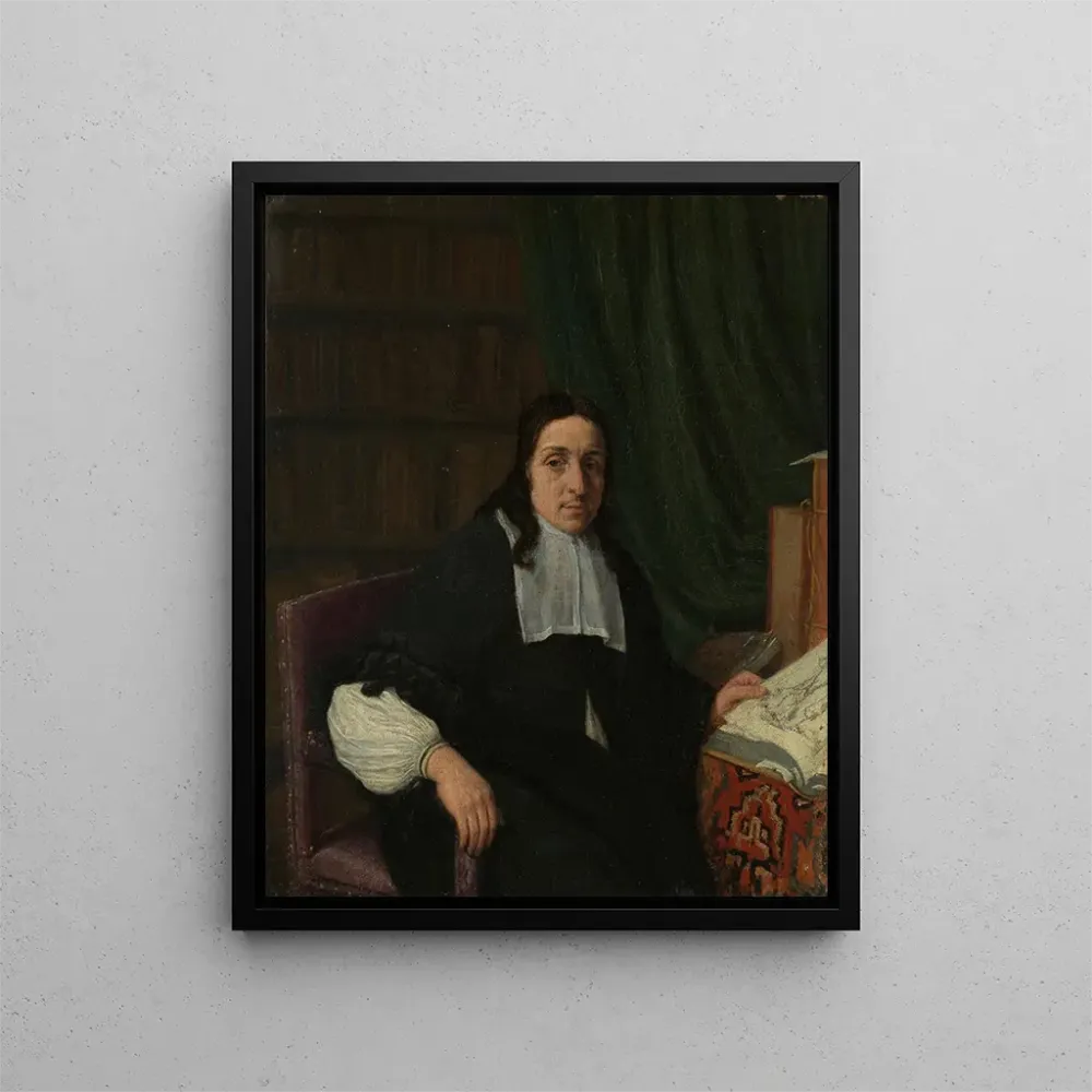 Maalaus Portrait d'un collectionneur, peut-être Constantijn Sennepart 1625-1703 - Adriaen van Ostade | Taidetuloste