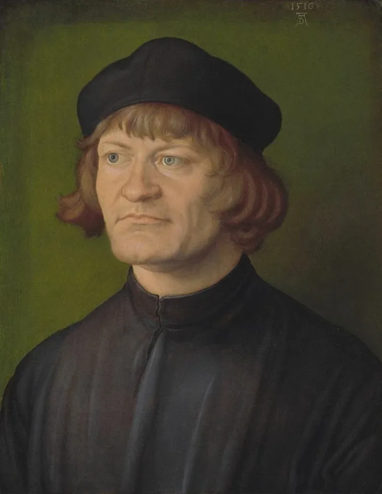 Maalaus Portrait d'un ecclésiastique Johann Dorsch - Albrecht Dürer | Taidetuloste