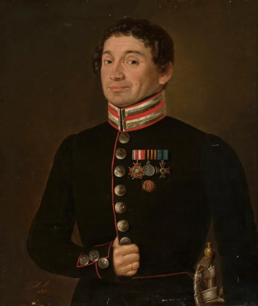 Maalaus Portrait d'un officier militaire russe - Aleksander Stankiewicz | Taidetuloste