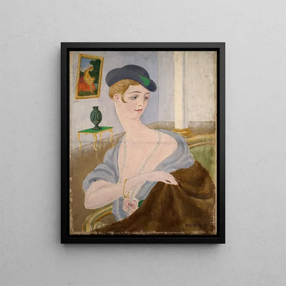 Maalaus Portrait d'une dame - Aleksander Uurits | Taidetuloste