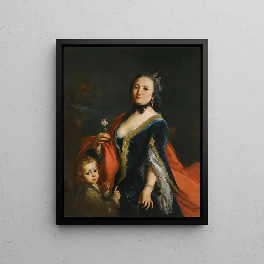 Maalaus Portrait d'une dame - Alessandro Longhi | Taidetuloste