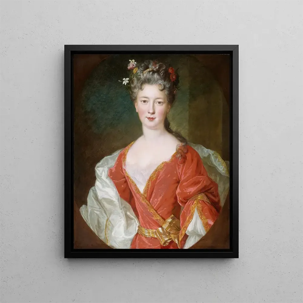Maalaus Portrait d'une dame - Alexis Simon Belle | Taidetuloste