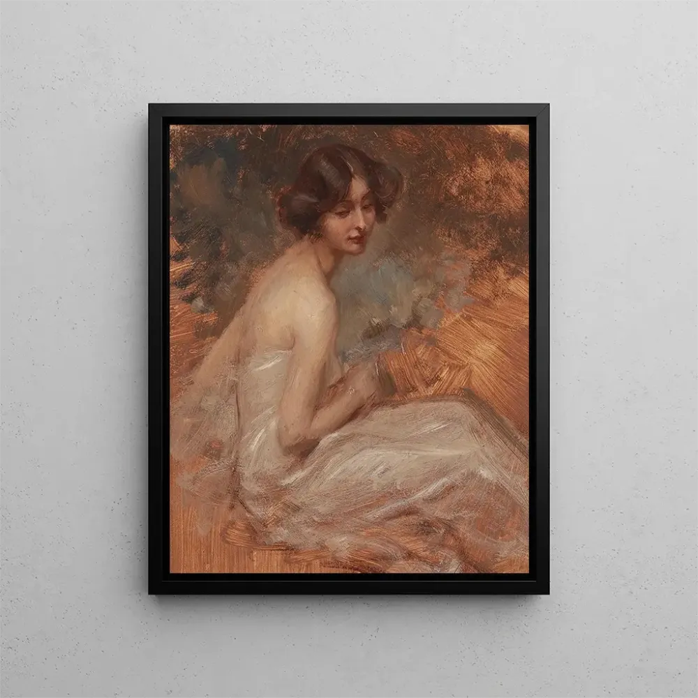 Maalaus Portrait d'une dame - Alois Hans Schram | Taidetuloste