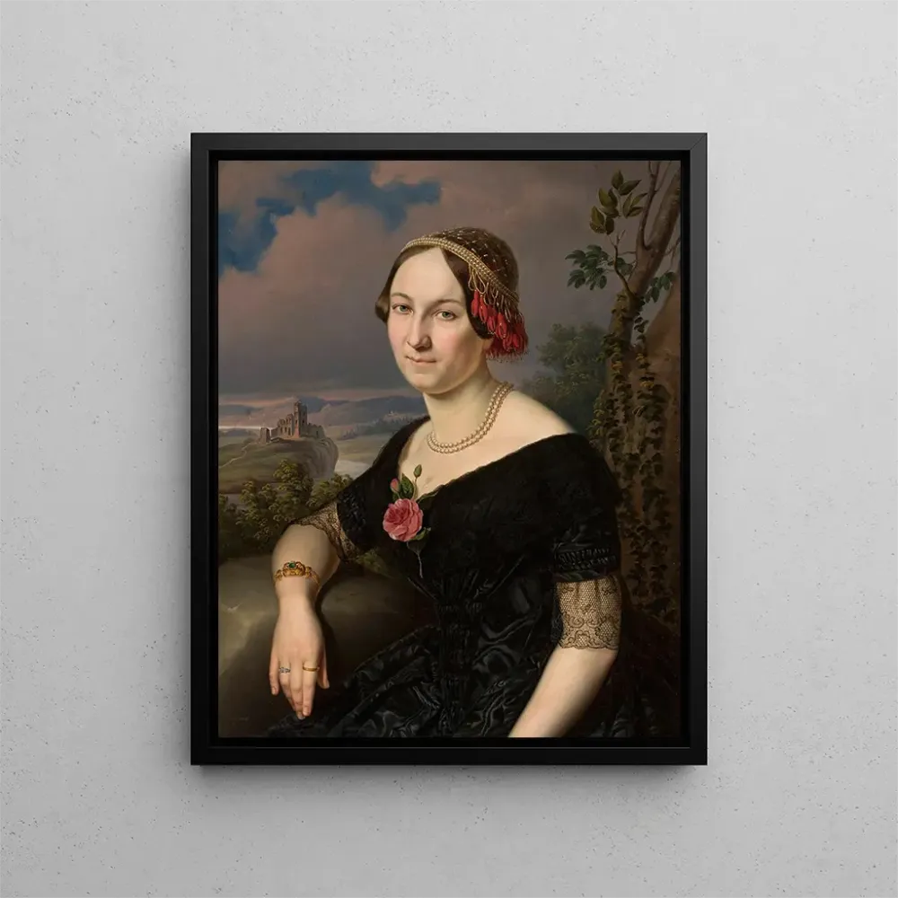 Maalaus Portrait d'une dame - Antoni Murzynowski | Taidetuloste