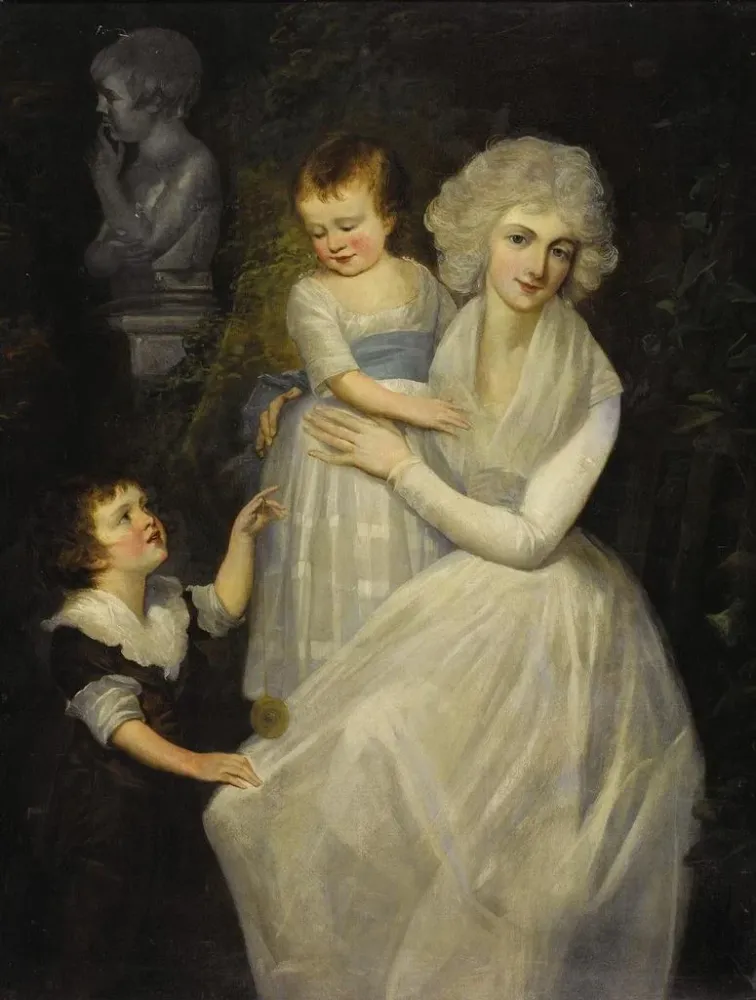 Maalaus Portrait d'une dame avec ses enfants - Après Thomas Gainsborough | Taidetuloste
