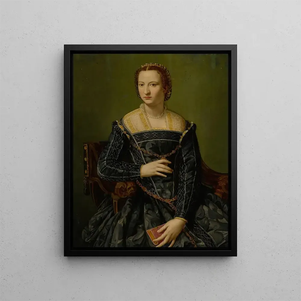 Maalaus Portrait d'une dame en noir - Alessandro Allori | Taidetuloste