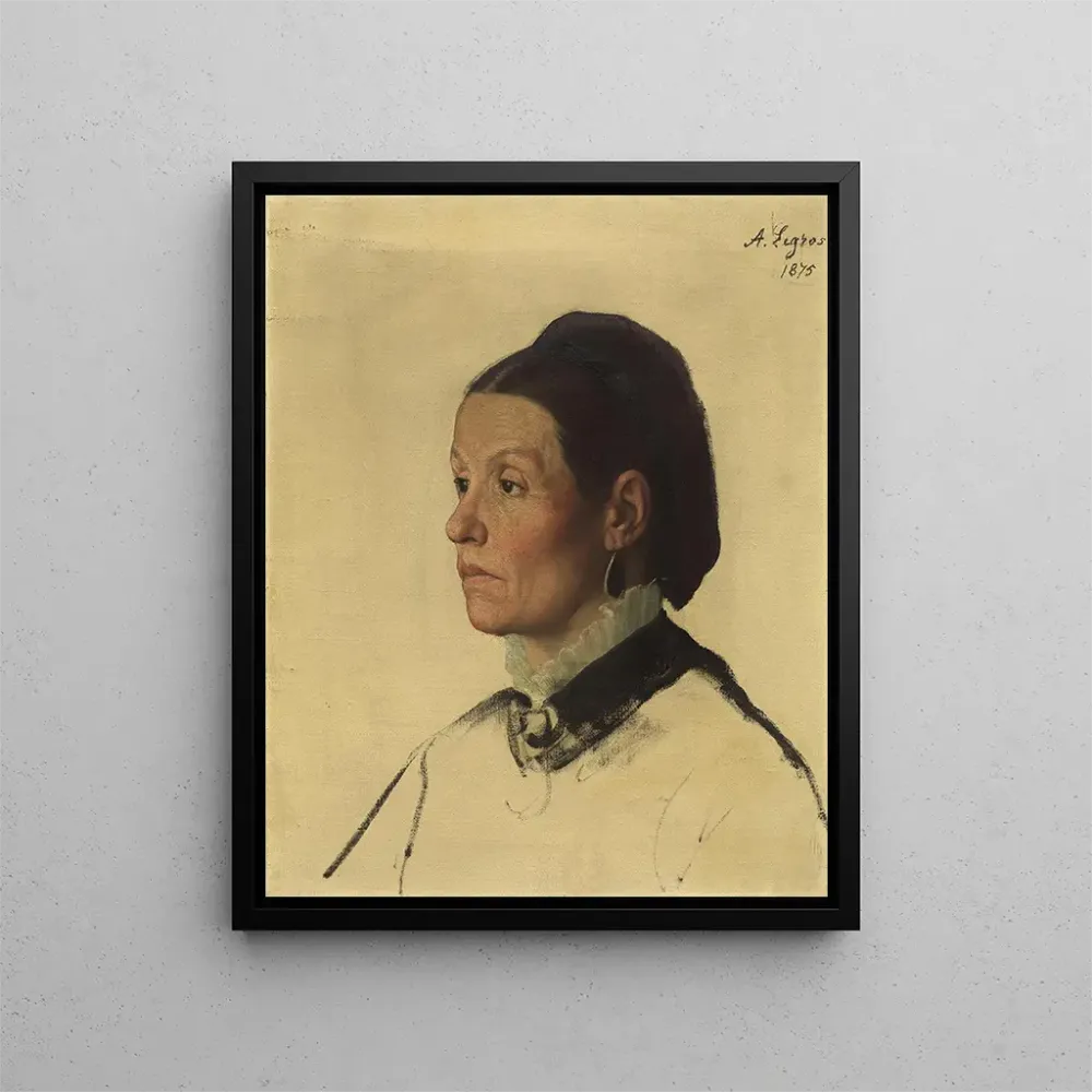 Maalaus Portrait d'une femme - Alphonse Legros | Taidetuloste