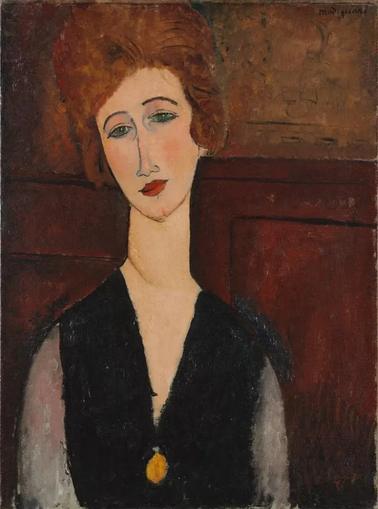 Maalaus Portrait d'une femme - Amedeo Modigliani | Taidetuloste