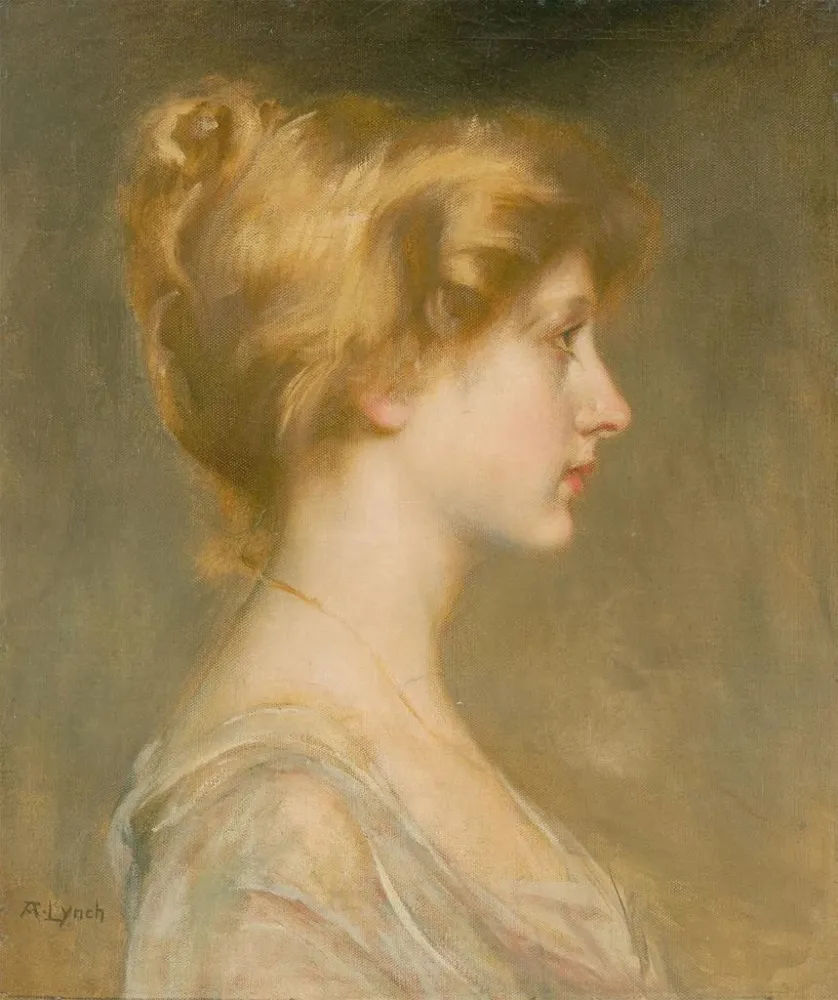 Maalaus Portrait d'une femme blonde - Albert Lynch | Taidetuloste
