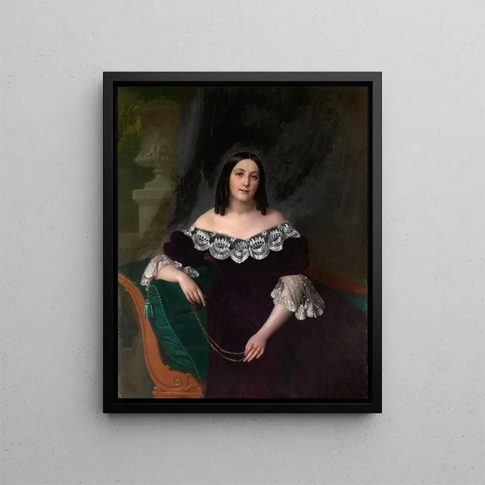 Maalaus Portrait d'une femme inconnue - Alexey Vassilievich Tyranov | Taidetuloste
