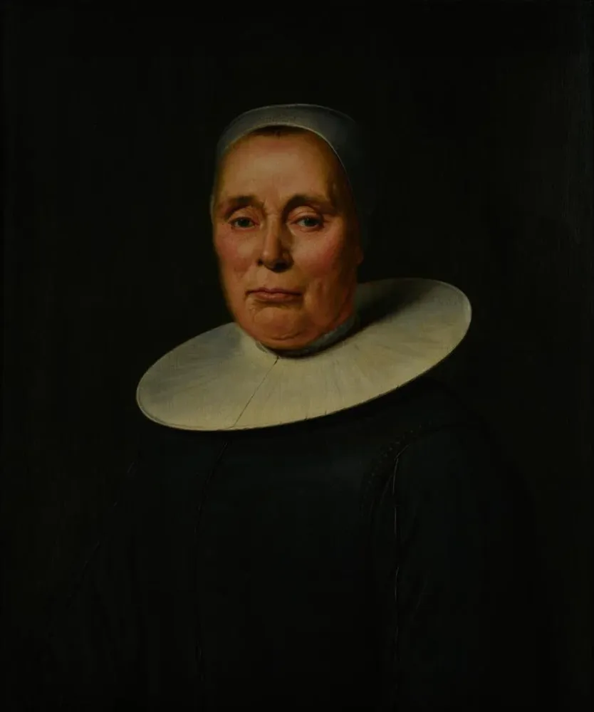 Maalaus Portrait d'une femme inconnue - Petrus Schotanus Sterringa | Taidetuloste