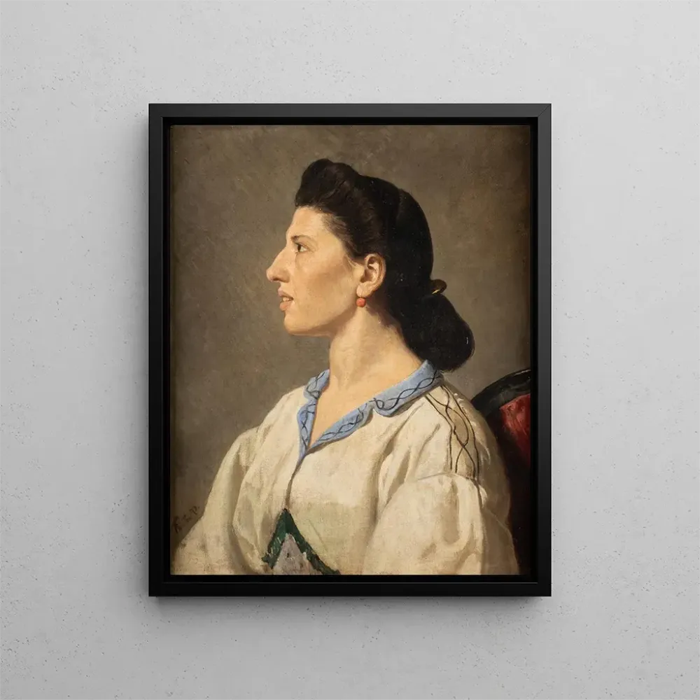 Maalaus Portrait d'une femme italienne - Anselm Feuerbach | Taidetuloste