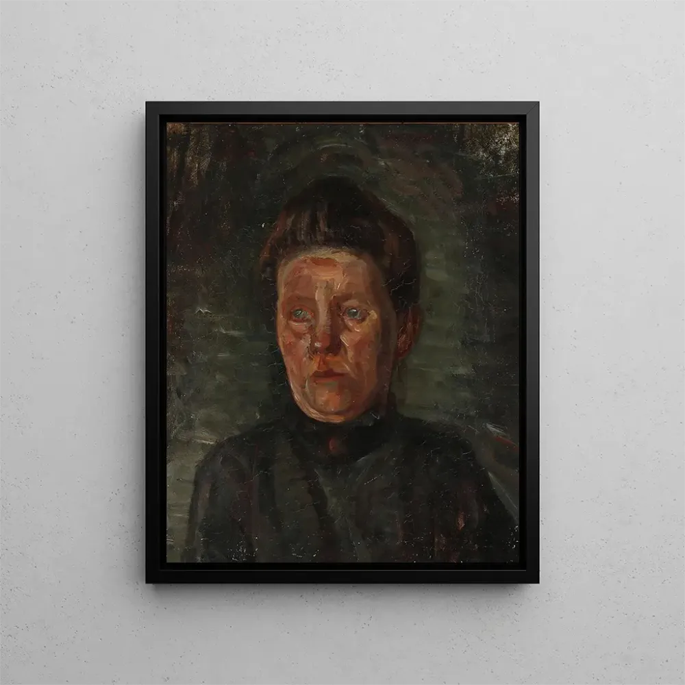 Maalaus Portrait d'une femme en noir - Albert Gottschalk | Taidetuloste