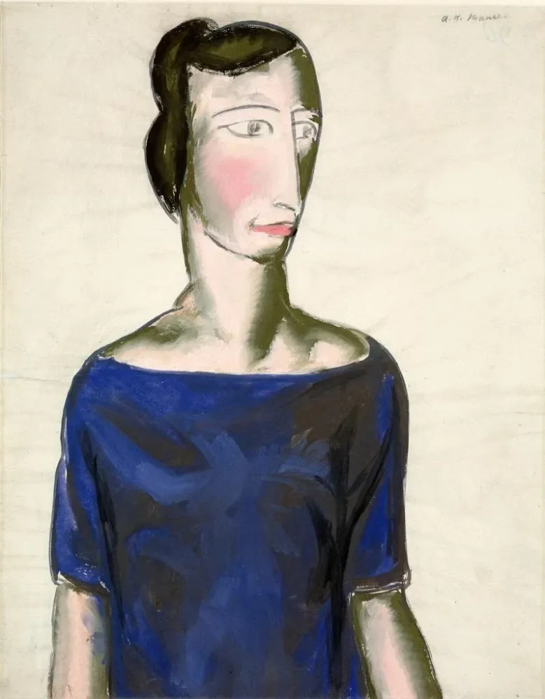 Maalaus Portrait d'une fille - Alfred Henry Maurer | Taidetuloste
