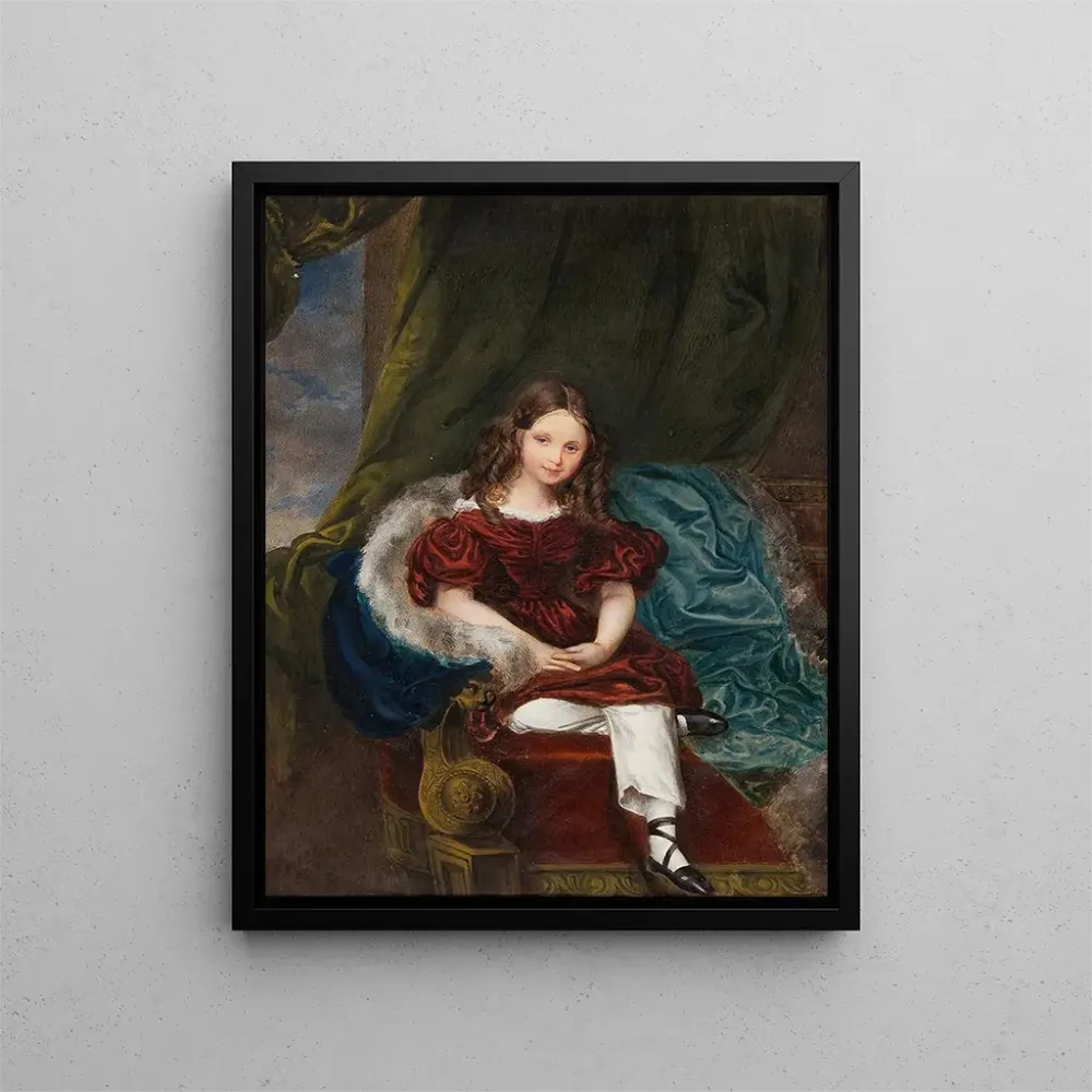 Maalaus Portrait d'une jeune femme - Adolf Theer | Taidetuloste