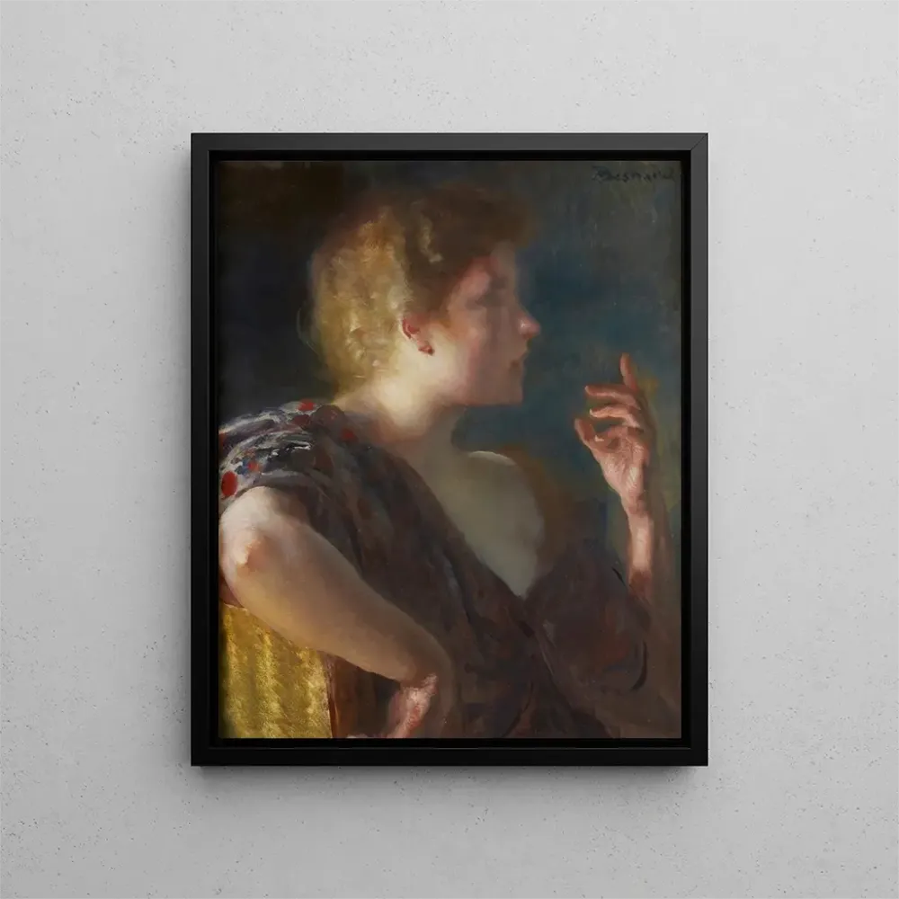 Maalaus Un portrait d'une jeune femme - Albert Besnard | Taidetuloste