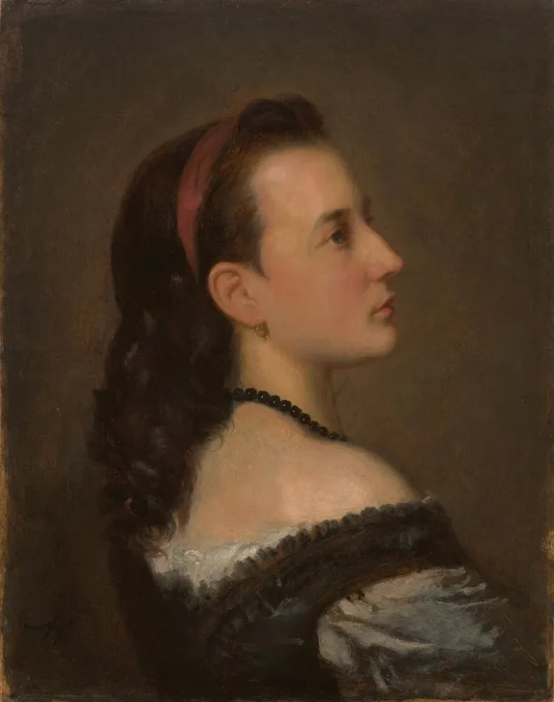 Maalaus Portrait d'une jeune femme - Aleksander Kotsis | Taidetuloste