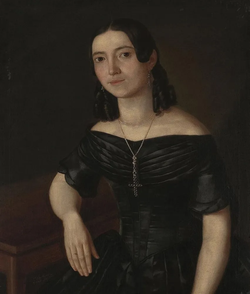Maalaus Portrait d'une jeune femme - Aleksander Stankiewicz | Taidetuloste