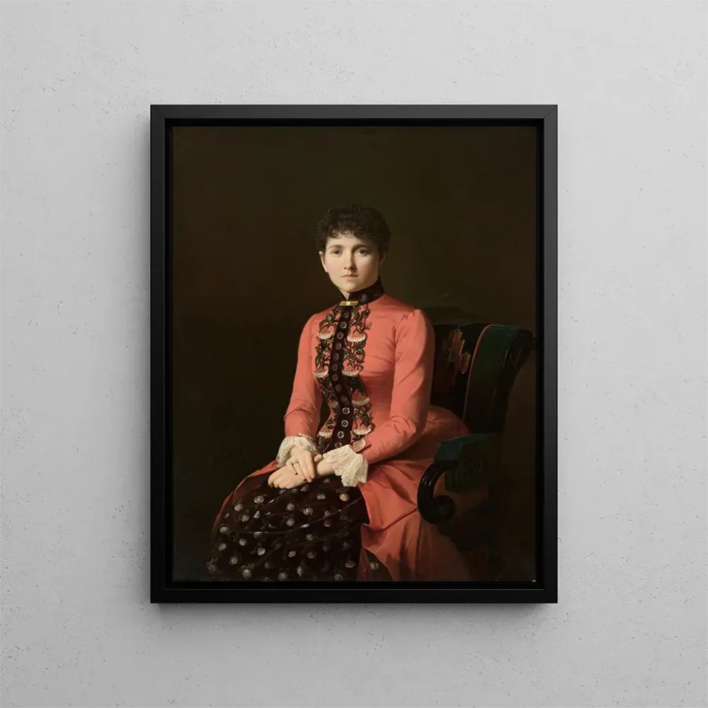 Maalaus Portrait d'une jeune femme - Aleksei Mikhailovich Kolesov | Taidetuloste