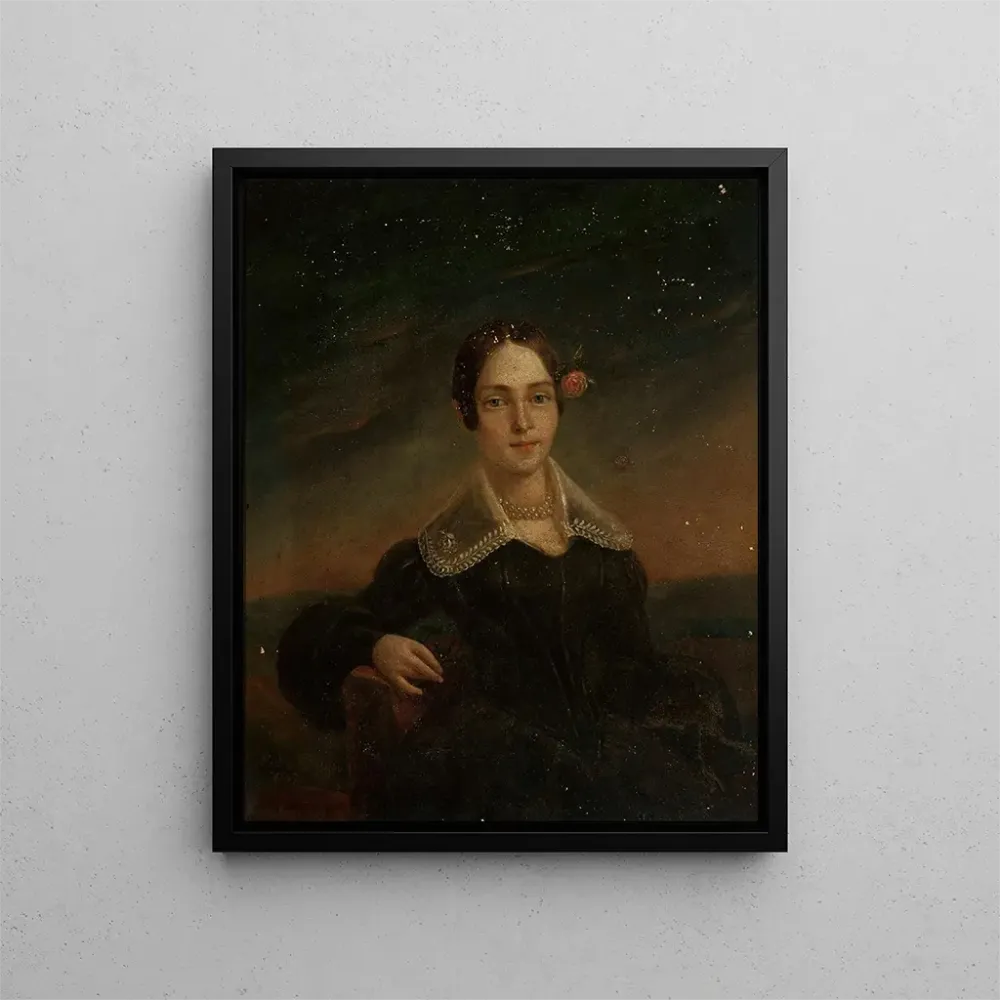 Maalaus Portrait d'une jeune femme - Ambroży Mieroszewski | Taidetuloste