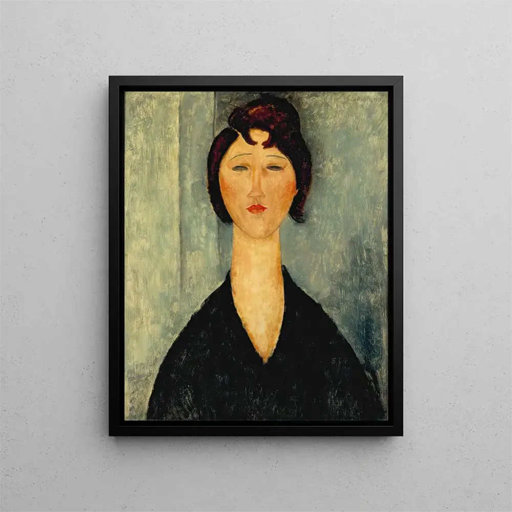 Maalaus Portrait d'une jeune femme - Amedeo Modigliani | Taidetuloste