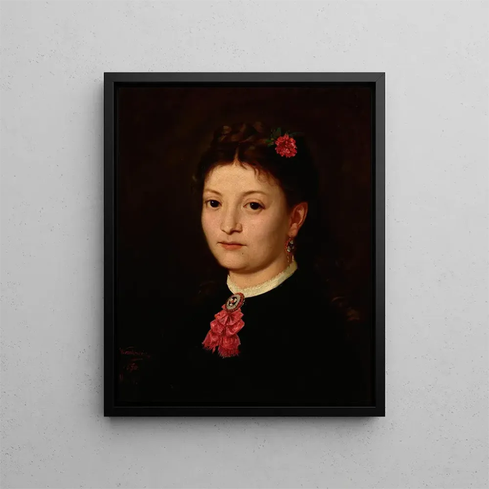 Maalaus Portrait d'une jeune femme - Antoni Kozakiewicz | Taidetuloste