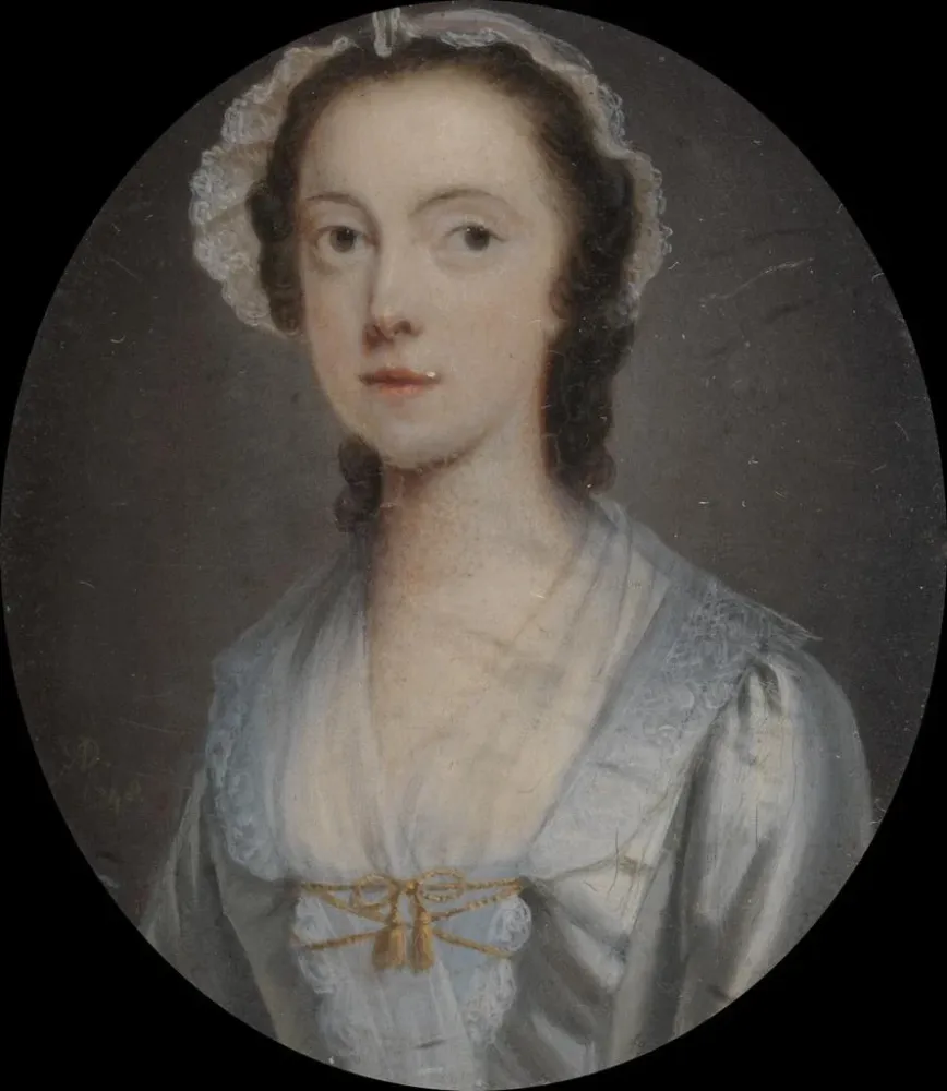 Maalaus Portrait d'une jeune femme - Arthur Devis | Taidetuloste