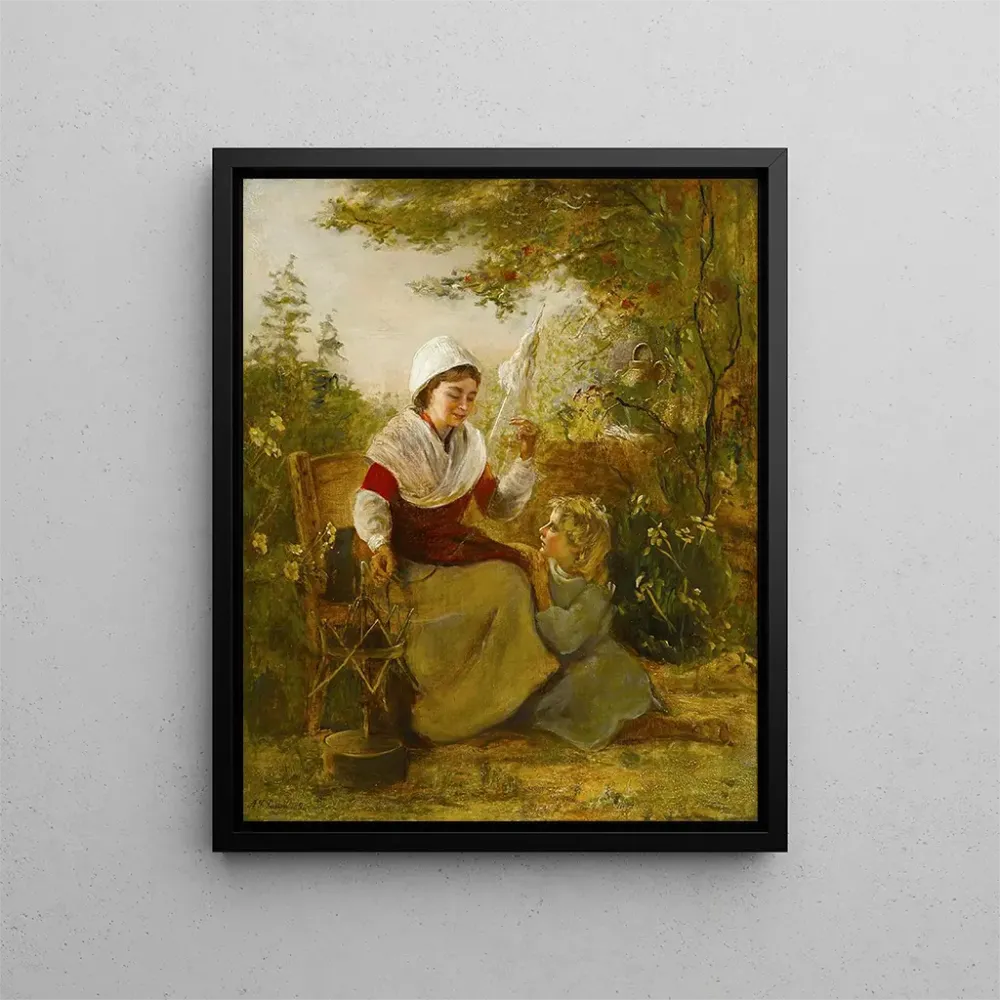 Maalaus Portrait d'une mère et de son enfant - Alfred Fowler Patten | Taidetuloste