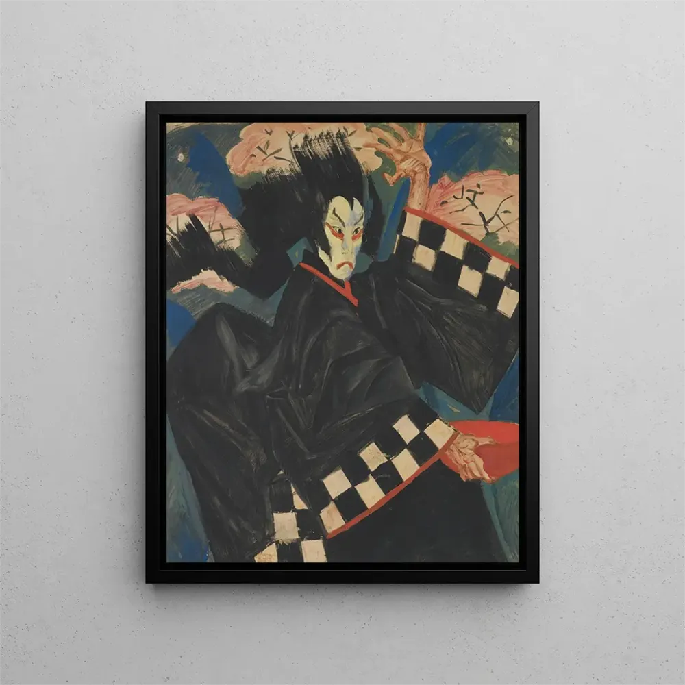 Maalaus Portrait d'Usaemon - Alexandre Iacovleff | Taidetuloste