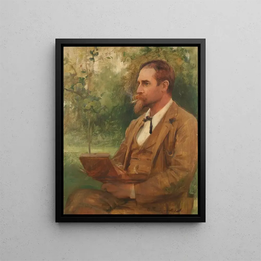Maalaus Portrait Edward Onslow Ford R.. - Arthur Hacker | Taidetuloste