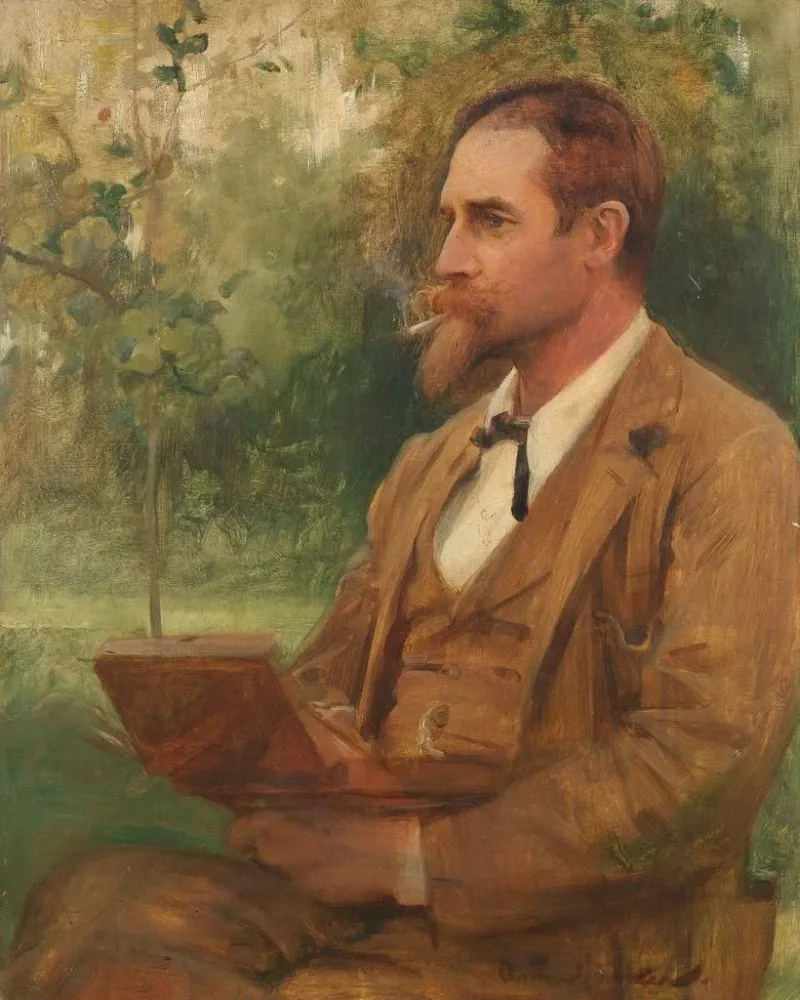 Maalaus Portrait Edward Onslow Ford R.. - Arthur Hacker | Taidetuloste