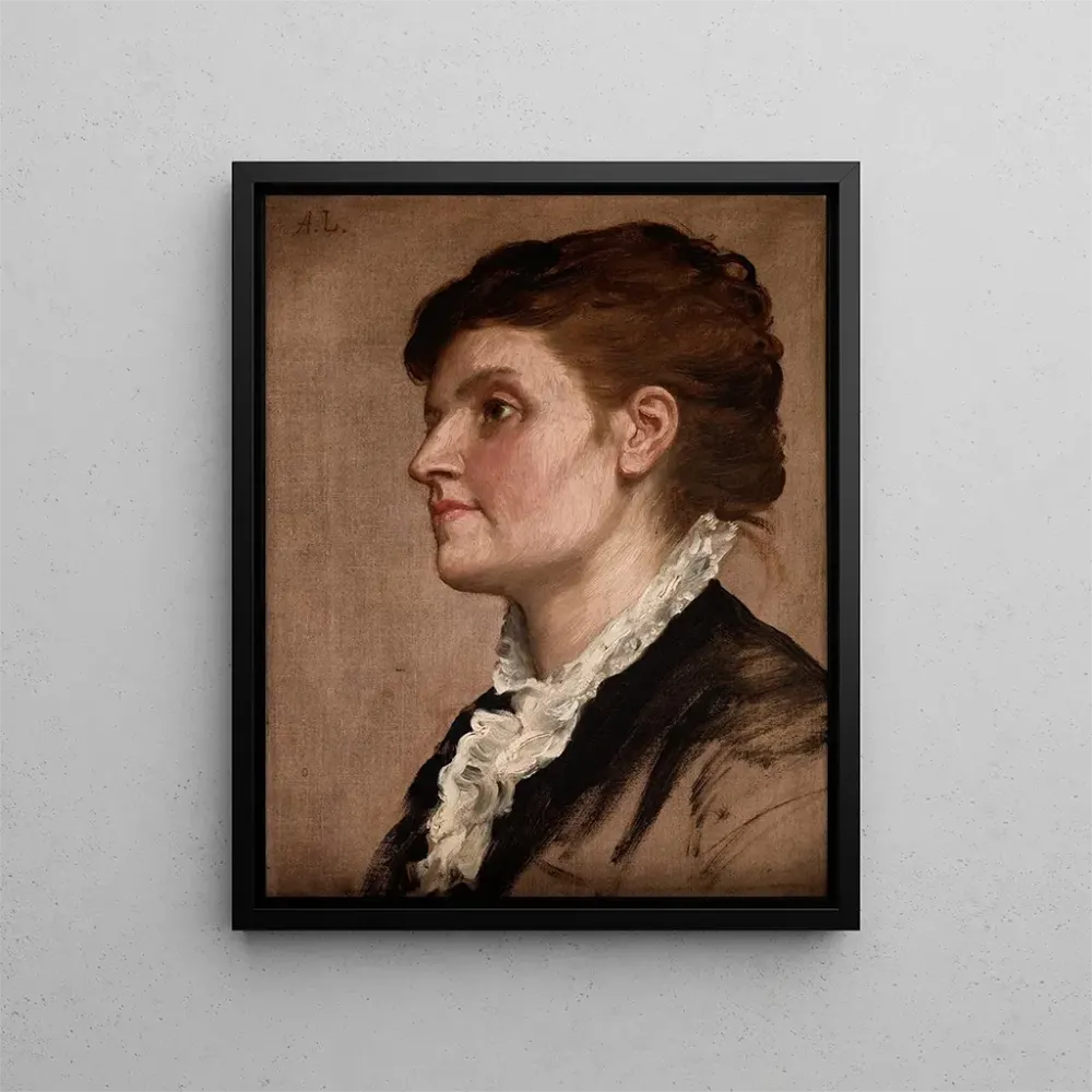 Maalaus Portrait de femme - Alphonse Legros | Taidetuloste