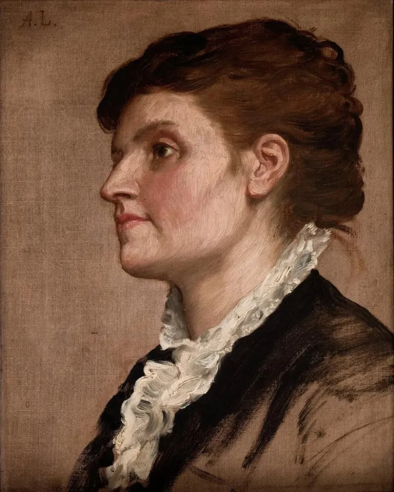 Maalaus Portrait de femme - Alphonse Legros | Taidetuloste