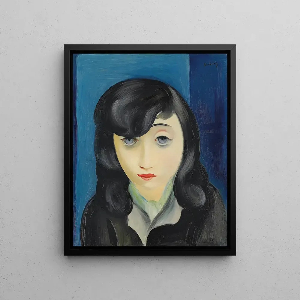 Maalaus Portrait de femme à la frange - Moïse Kisling | Taidetuloste